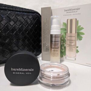 Bare Minerals Travel size Mineral Vail and Skinorials and Pouch